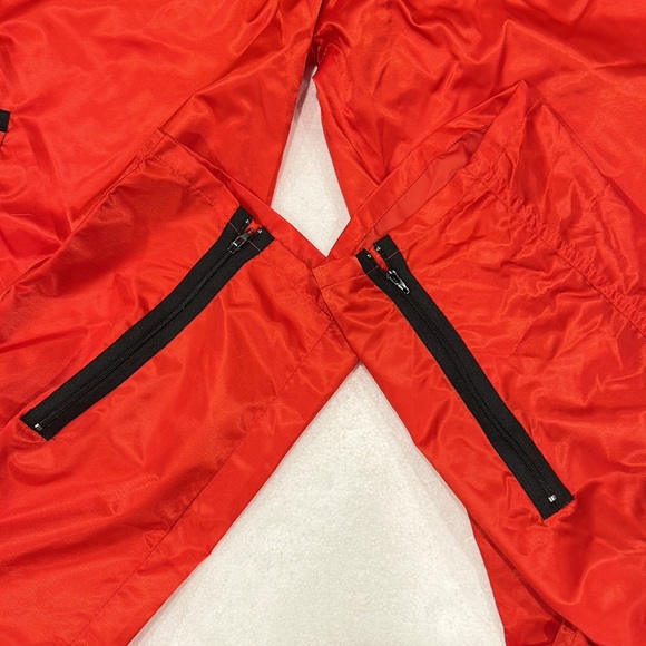 Panno d’or Original 100% Nylon Red Multi Pocket Parachute Pants size 38 - Picture 5 of 6